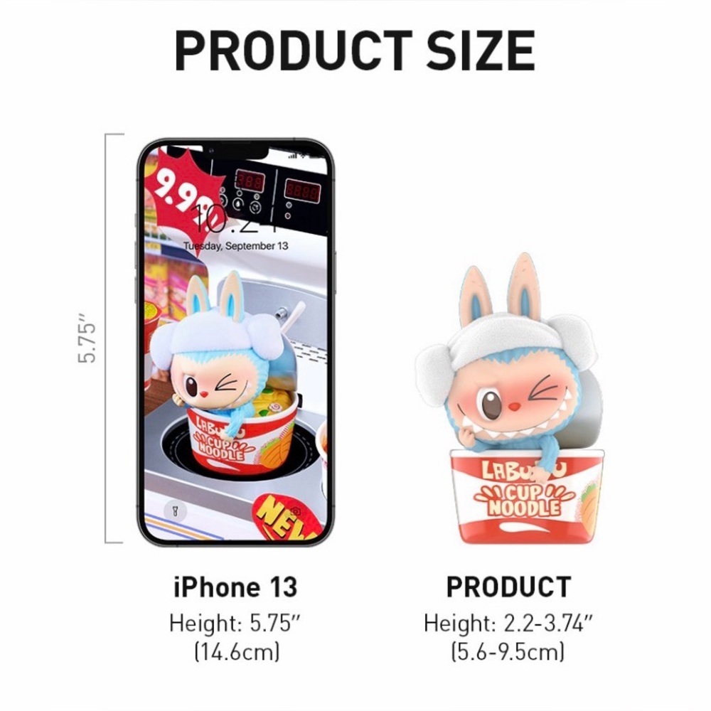 Labubu - The Monsters - Wacky Mart Figures 3 pack: Chow Mein - Chips - Onigiri - Picture 9 of 9